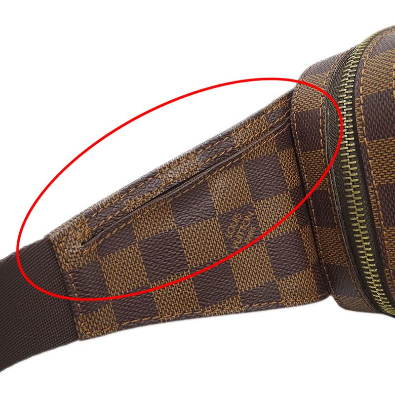 Louis Vuitton Bag Damier Men's Brand Body Bag Waist Bag Geronimos N51994 Brown