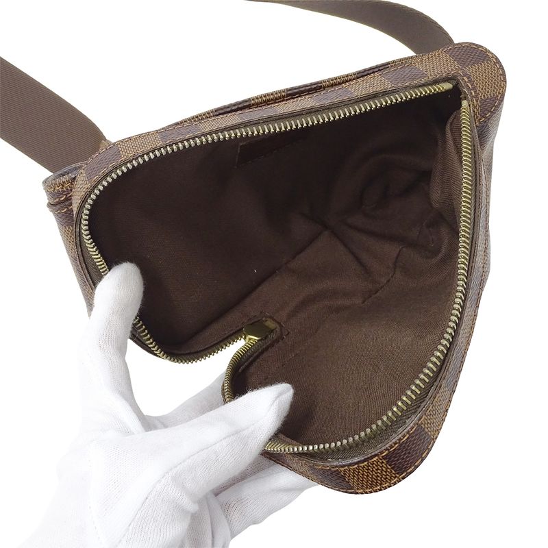 Louis Vuitton Bag Damier Men's Brand Body Bag Waist Bag Geronimos N51994 Brown