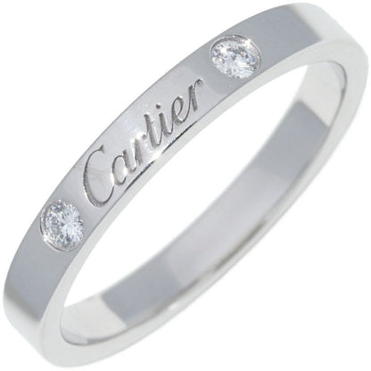 Cartier Ring Pt950 Diamond 2P (007ct) C De Cartier Ring Engraved Ring Width 3mm