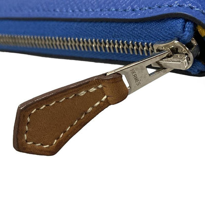 Hermes Azap Long Silk-in Blue Jellyge Panoplie Equestre / Silver Hardware