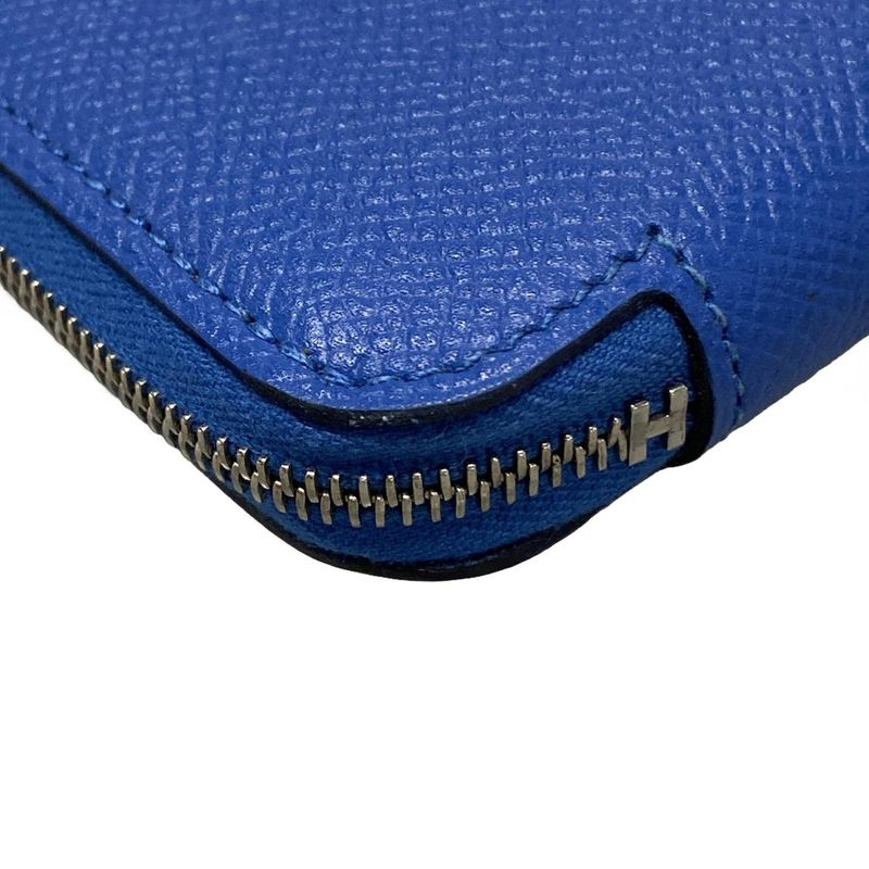 Hermes Azap Long Silk-in Blue Jellyge Panoplie Equestre / Silver Hardware