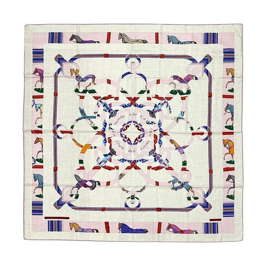 Hermes Shawl Carre Geant140 Eperon D'or Et Tenues de Jour H244216s 01 Natural