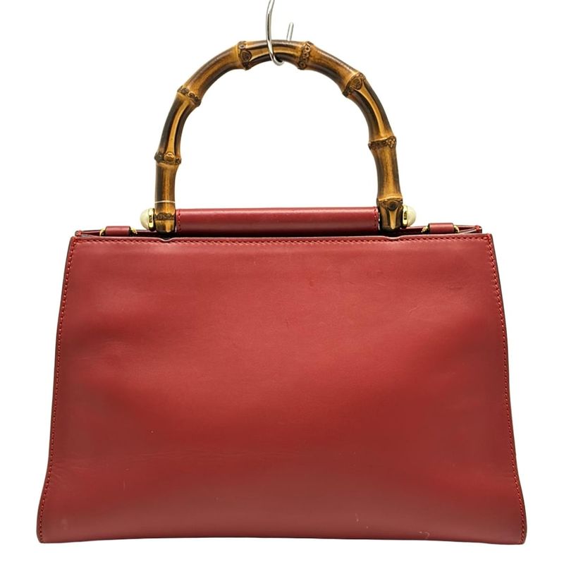 Gucci Handbag Nim Fair 459076 Red Leather