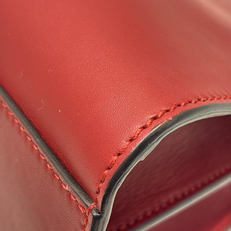 Gucci Handbag Nim Fair 459076 Red Leather