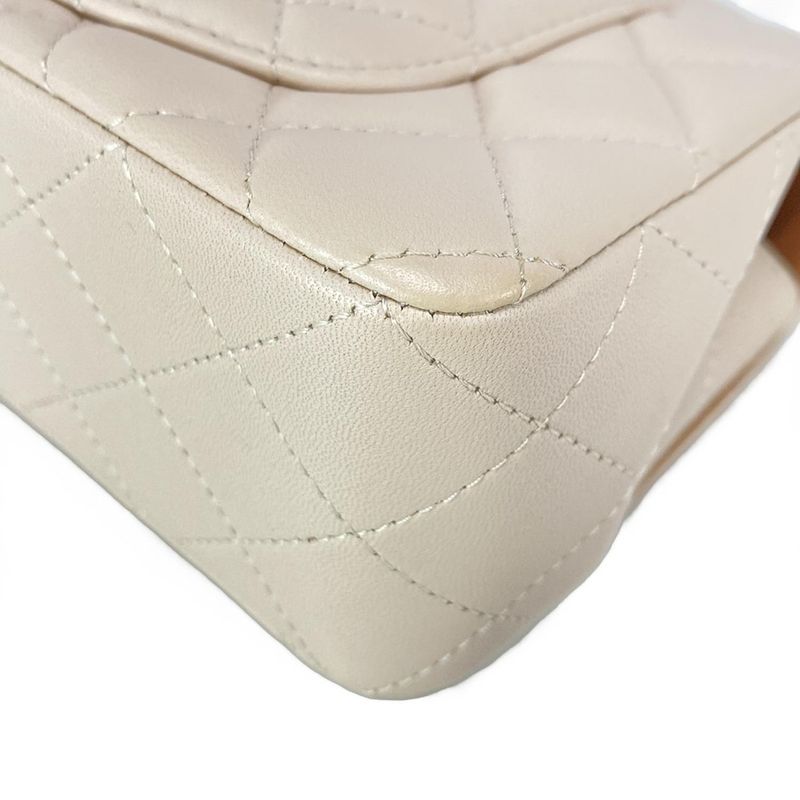 Chanel Shoulder Bag Top Handle Mini Flap Bagmatelasse As2431 Pink Beige Lambskin