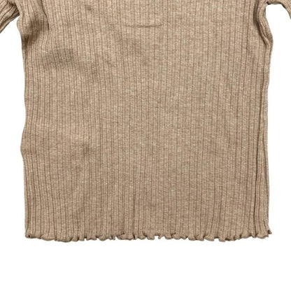 Fendi Short Sleeve Polo Shirt Knit Sweater Floral Motif Fs9713 Asng Size S