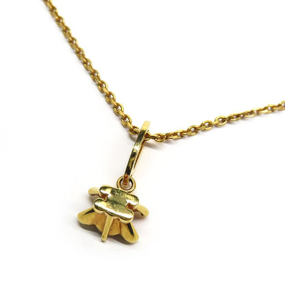Celine Triomphe Solitaire Necklace Gold Finish Brass Accessory -