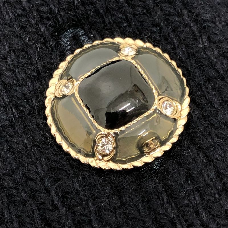 Chanel Jacket Coco Neige Collection P79691 Wool Black