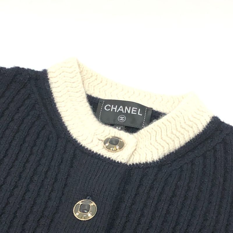 Chanel Jacket Coco Neige Collection P79691 Wool Black