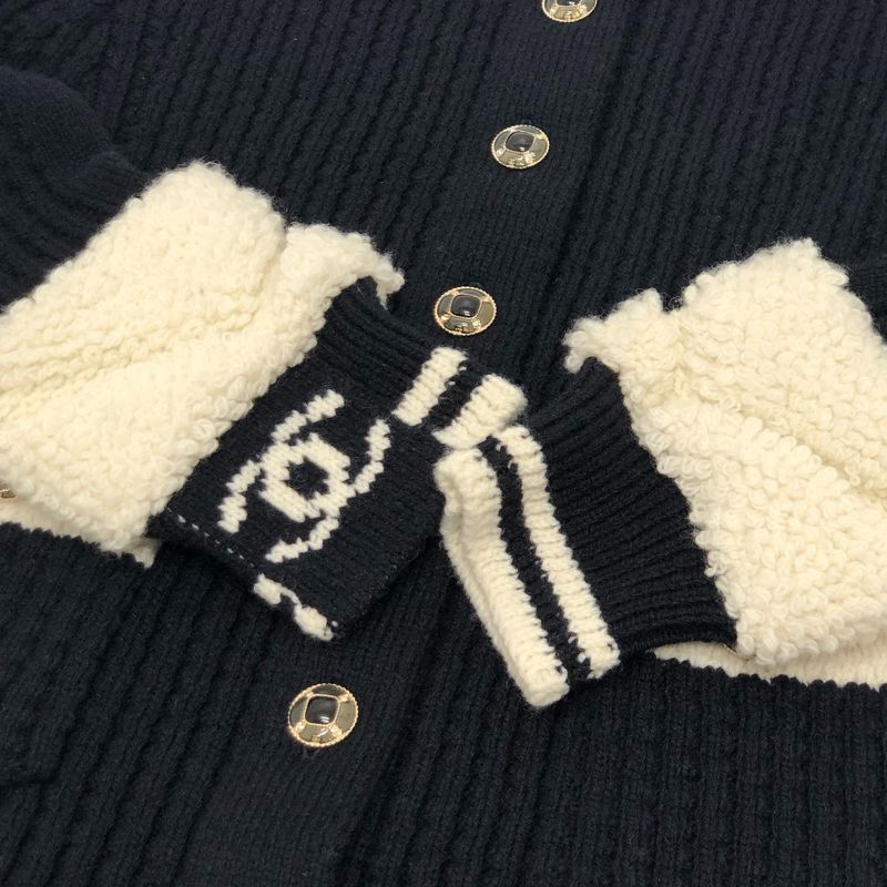 Chanel Jacket Coco Neige Collection P79691 Wool Black