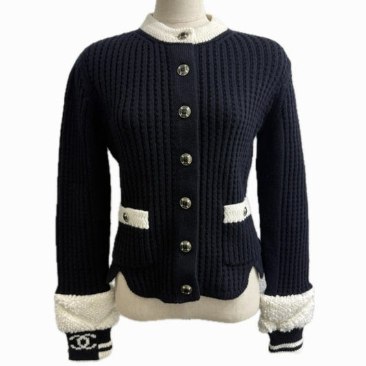 Chanel Jacket Coco Neige Collection P79691 Wool Black