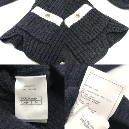 Chanel Jacket Coco Neige Collection P79691 Wool Black