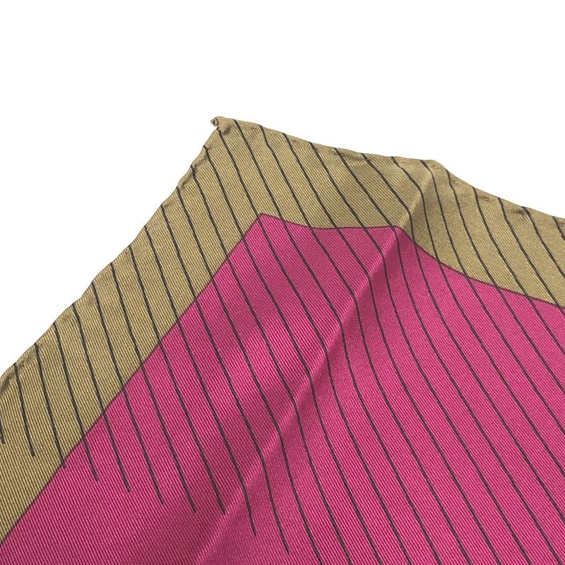 Gucci Scarf Jockey Motif Silk Brown