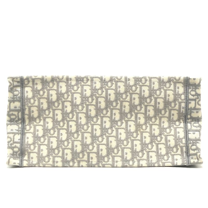 DIOR Tote Bag Book Tote Medium Canvas Gray
