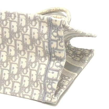 DIOR Tote Bag Book Tote Medium Canvas Gray