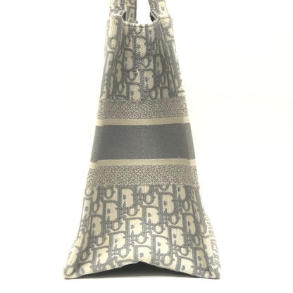 DIOR Tote Bag Book Tote Medium Canvas Gray