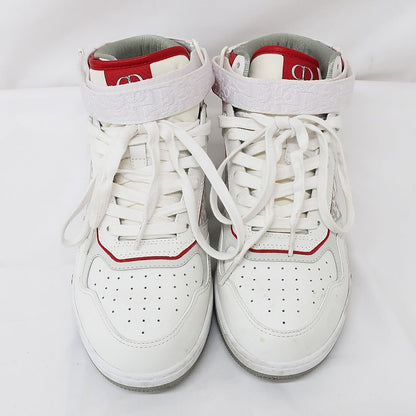 Dior Sneakers - High Cut Trotter Pattern White X Red White Red Size