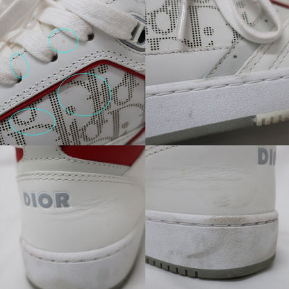 Dior Sneakers - High Cut Trotter Pattern White X Red White Red Size