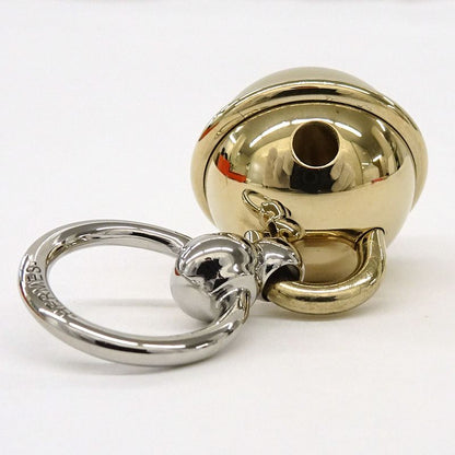 Hermes Scarf Ring Twirly Bell Metal GP GD SV Accessories - Women's