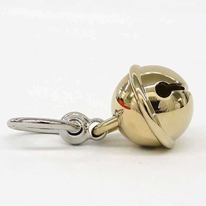 Hermes Scarf Ring Twirly Bell Metal GP GD SV Accessories - Women's