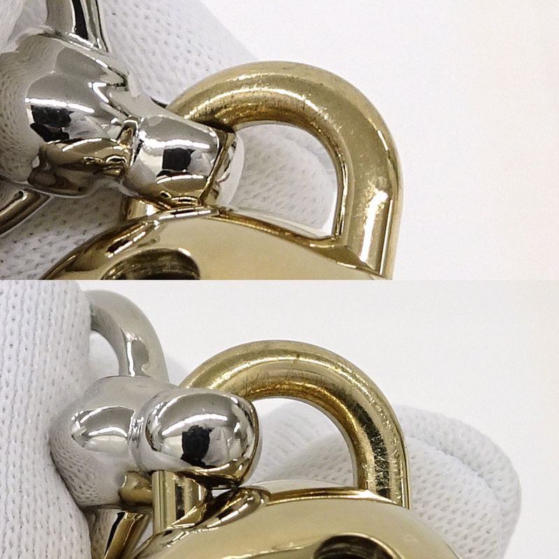Hermes Scarf Ring Twirly Bell Metal GP GD SV Accessories - Women's