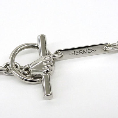 Hermes Necklace Cavalier Metal Silver - SV White Accessories - Women's