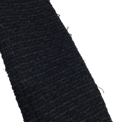 Chanel Jacket Size 40 M Ladies - P27798 Black Long Sleeves Tweed Lamé Coco Mark