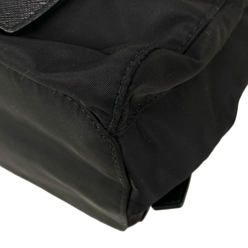 Prada Backpack Sac With Pouch Medium Re-nylon Backpack 1bz811 Black Re-nylon