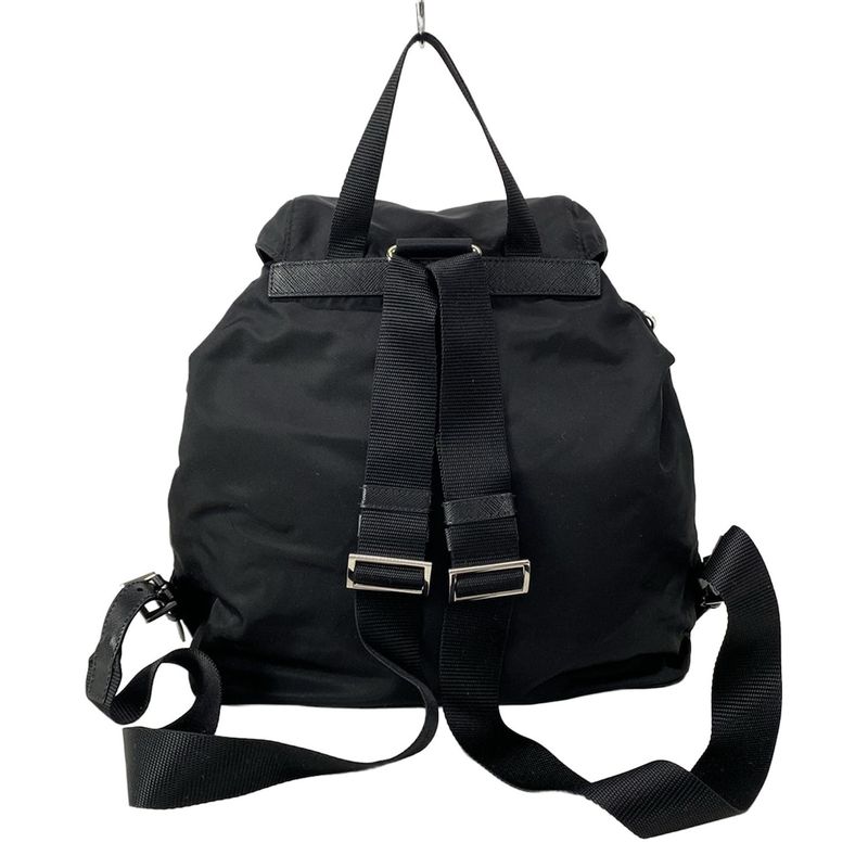 Prada Backpack Sac With Pouch Medium Re-nylon Backpack 1bz811 Black Re-nylon