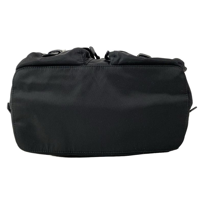 Prada Backpack Sac With Pouch Medium Re-nylon Backpack 1bz811 Black Re-nylon