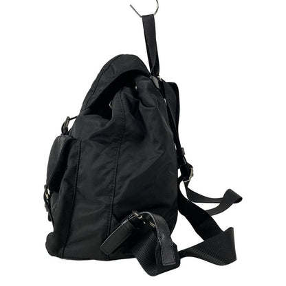 Prada Backpack Sac With Pouch Medium Re-nylon Backpack 1bz811 Black Re-nylon