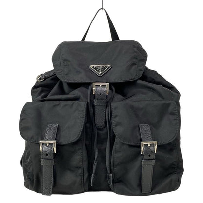 Prada Backpack Sac With Pouch Medium Re-nylon Backpack 1bz811 Black Re-nylon