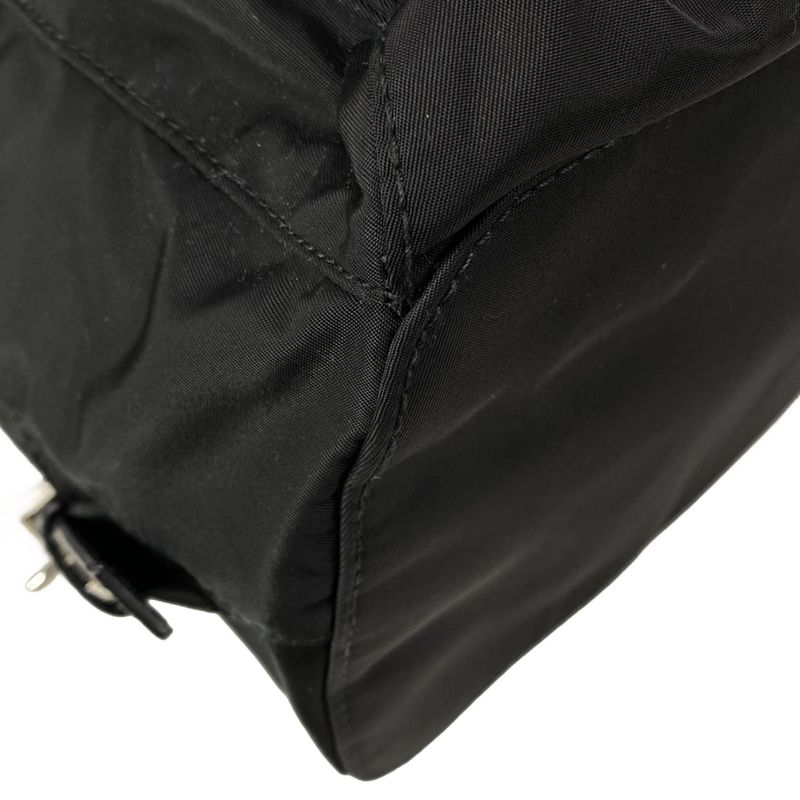 Prada Backpack Sac With Pouch Medium Re-nylon Backpack 1bz811 Black Re-nylon