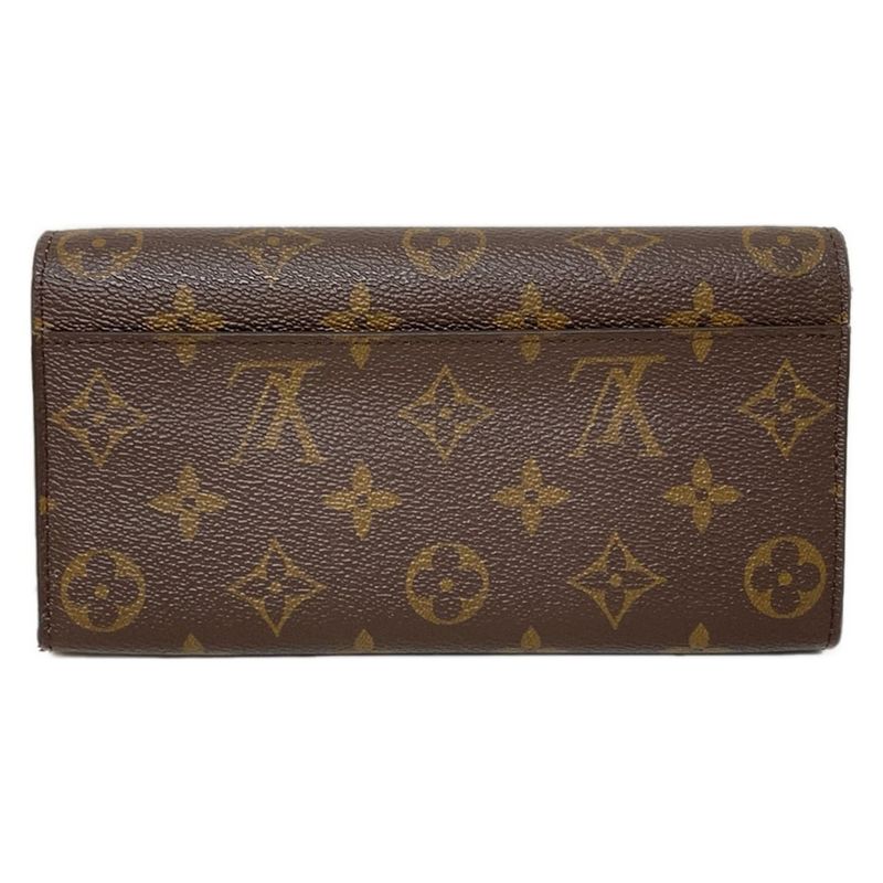 Louis Vuitton Monogram Portefeuille Sarah M62235 Rose Ballerine Long Wallet
