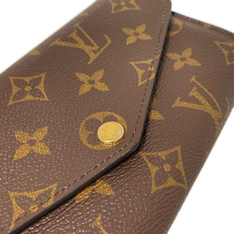 Louis Vuitton Monogram Portefeuille Sarah M62235 Rose Ballerine Long Wallet