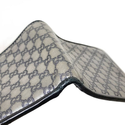 Gucci Billfold Micro Guccissima 256438 Gray And Dark Gray And Black Leather