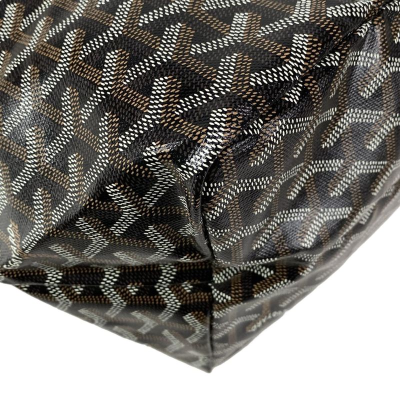 Goyard Saint Louis GM Aas020176 Black×brown×white Leather