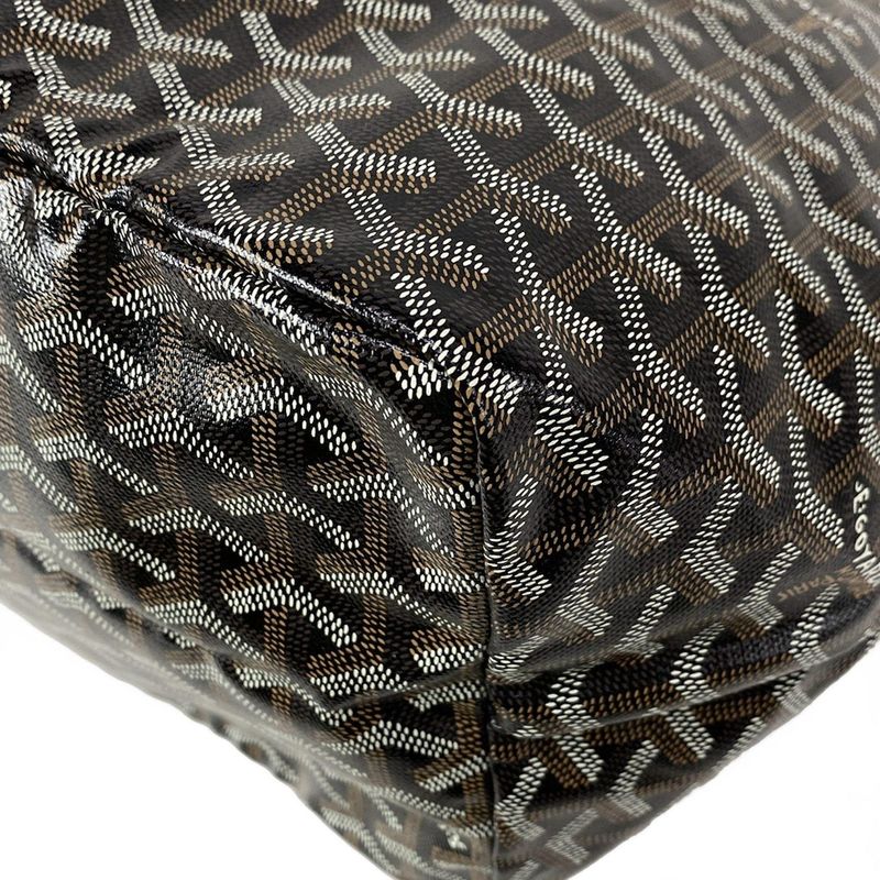 Goyard Saint Louis GM Aas020176 Black×brown×white Leather