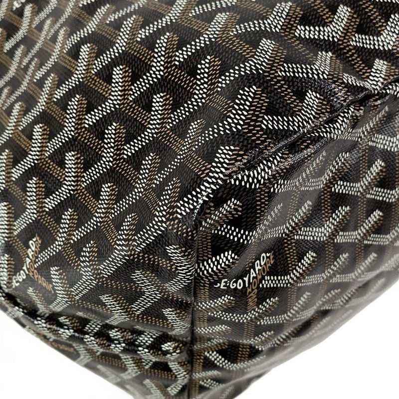 Goyard Saint Louis GM Aas020176 Black×brown×white Leather