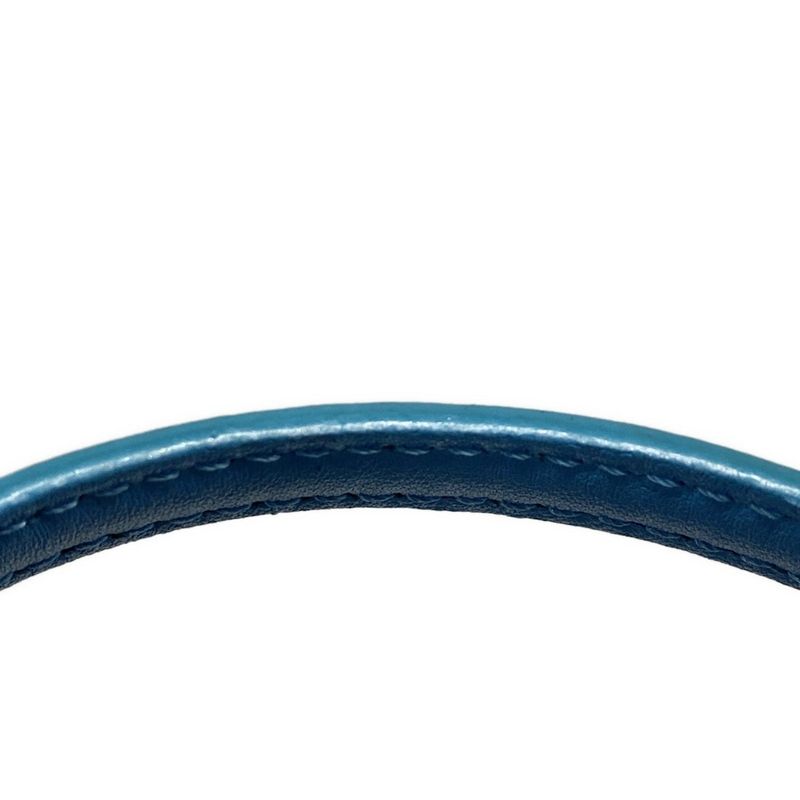 Fendi Handbag Nano Peekaboo 7ar993 Light Blue Mini Size Leather