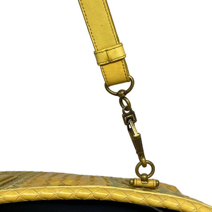 Bottega Veneta Intrecciato 188853 Yellow X Light Green Leather