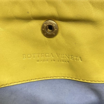 Bottega Veneta Intrecciato 188853 Yellow X Light Green Leather