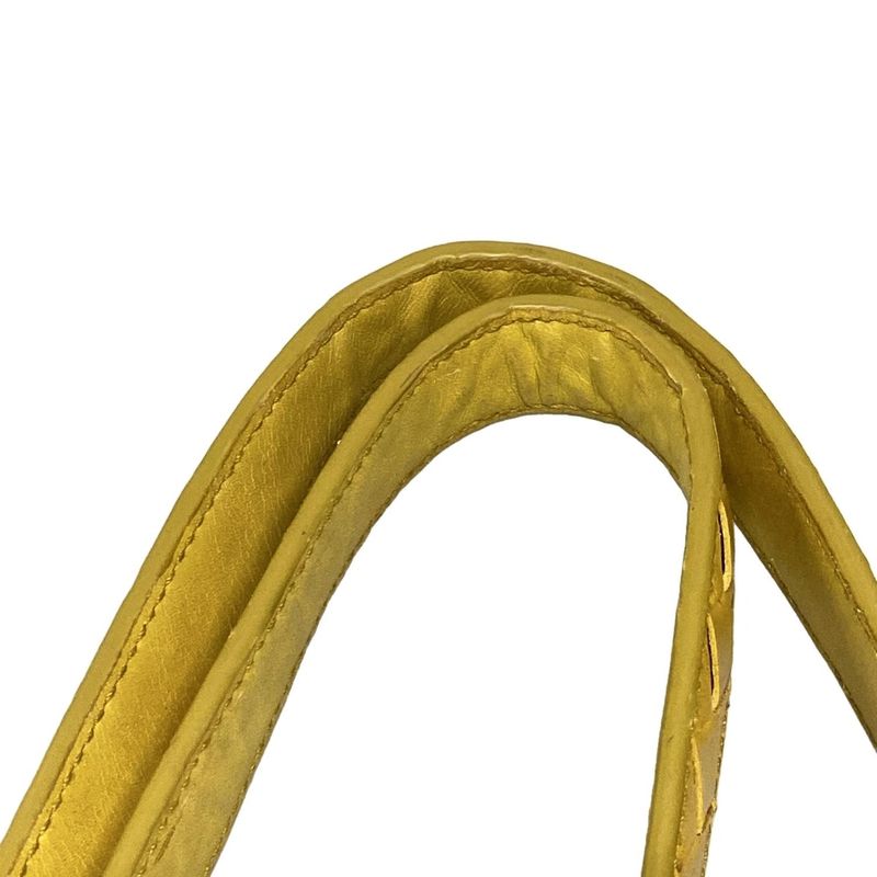 Bottega Veneta Intrecciato 188853 Yellow X Light Green Leather