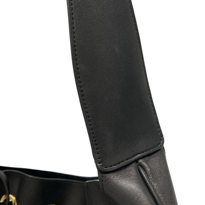 Saint Laurent Paris Shoulder Bag Hobo 697918 Black Leather