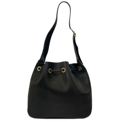 Saint Laurent Paris Shoulder Bag Hobo 697918 Black Leather