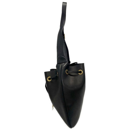 Saint Laurent Paris Shoulder Bag Hobo 697918 Black Leather