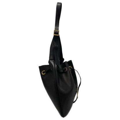 Saint Laurent Paris Shoulder Bag Hobo 697918 Black Leather