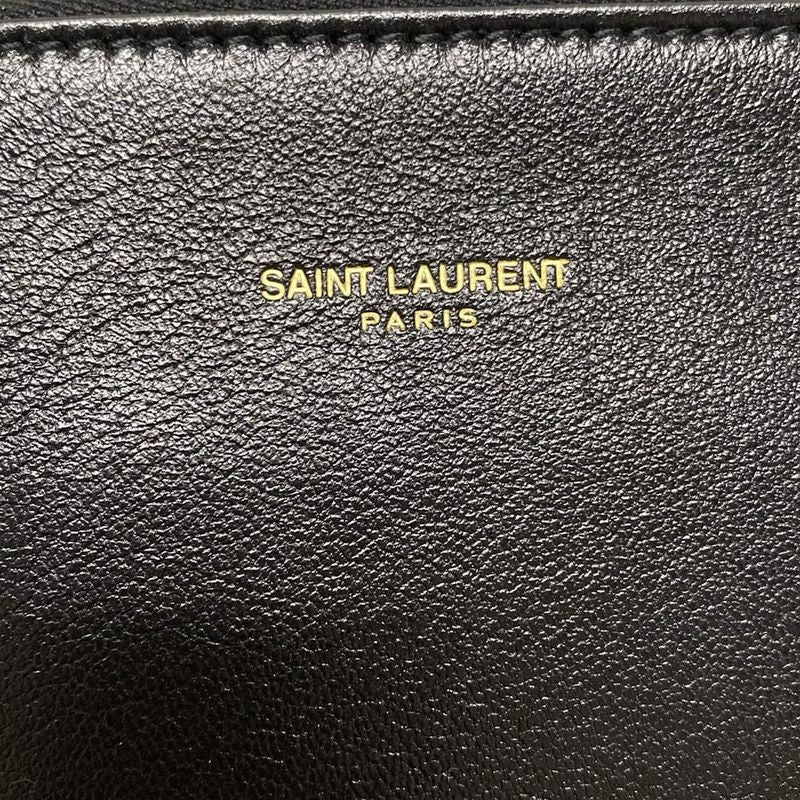 Saint Laurent Paris Shoulder Bag Hobo 697918 Black Leather