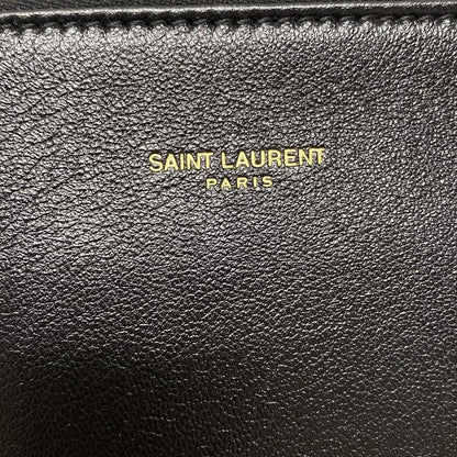 Saint Laurent Paris Shoulder Bag Hobo 697918 Black Leather