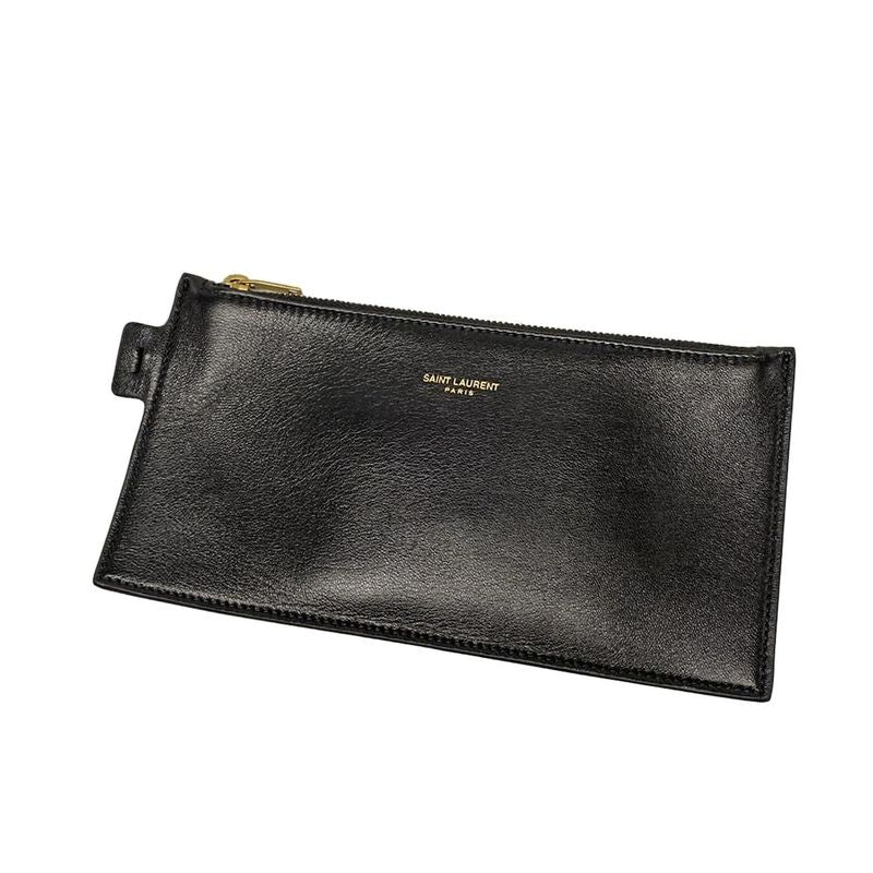 Saint Laurent Paris Shoulder Bag Hobo 697918 Black Leather